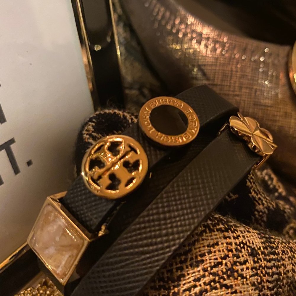Tory Burch Double Wrapped Logo Bracelet